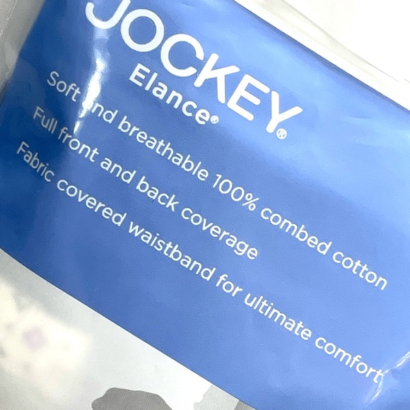 Jockey Elance Womens Panties Covered Waistband New - Picture 7 of 11